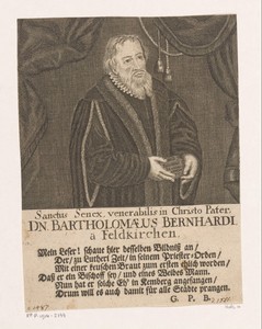 Portret van Bartholomäus Bernhardi