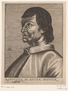 Portret van Bartholomeus Platina