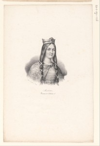 Portret van Basina van Thüringen
