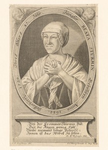 Portret van Beata Sturm op 47-jarige leeftijd