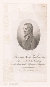 Portret van Benedict Maria Werkmeister