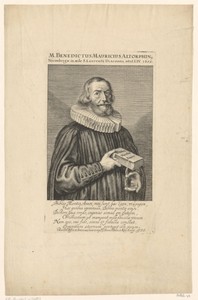 Portret van Benedict Mauricius op 54-jarige leeftijd