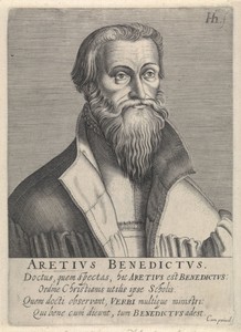 Portret van Benedictus Aretius