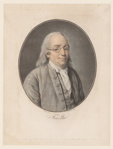 Portret van Benjamin Franklin