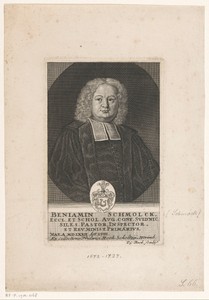 Portret van Benjamin Schmolck