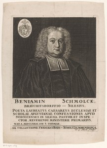 Portret van Benjamin Schmolck