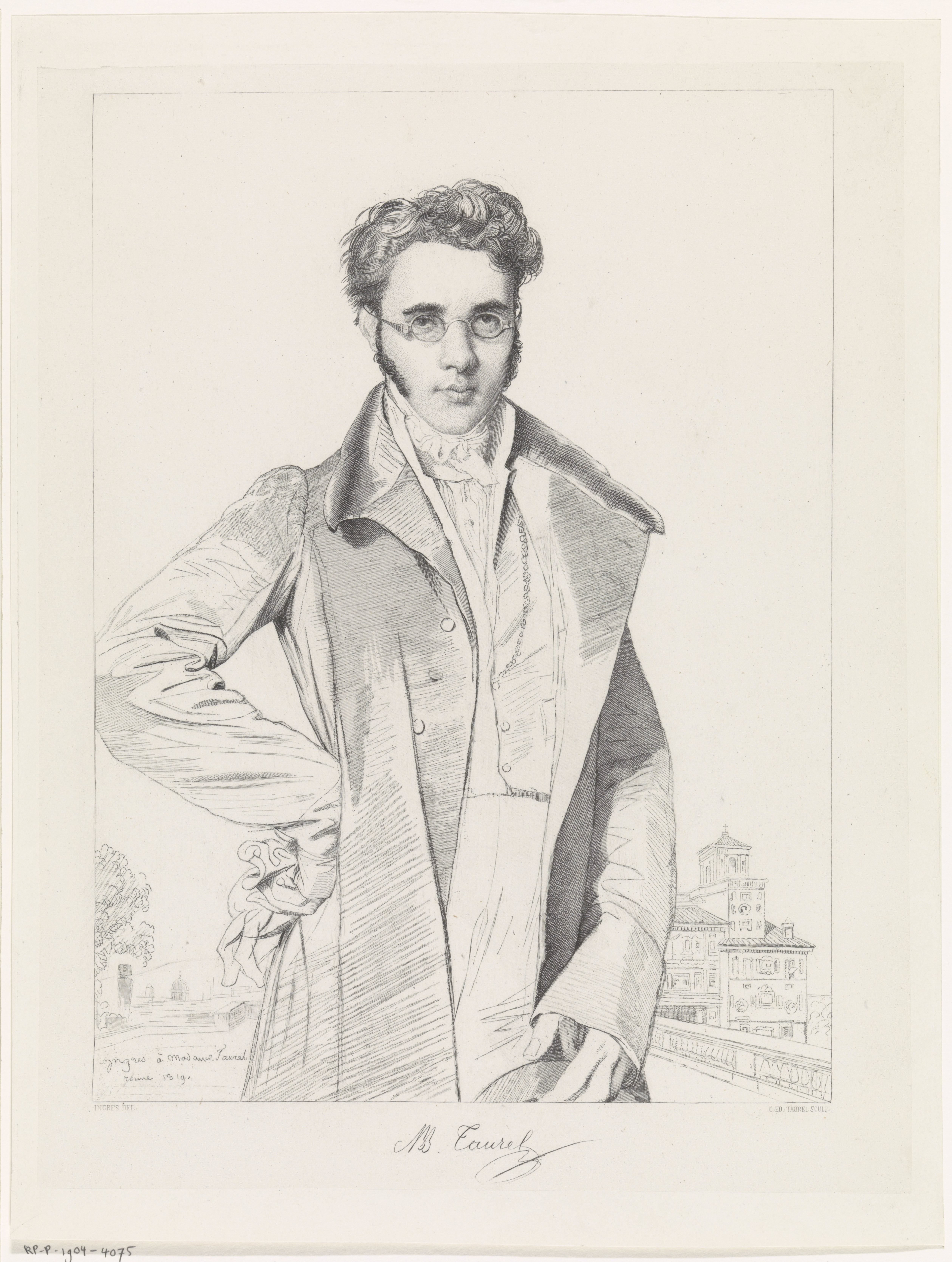 Portret van Benoit Taurel by Edouard Taurel