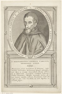 Portret van Bernadino Angelo Carucci, 79ste Minister Generaal van de franciscaner orde