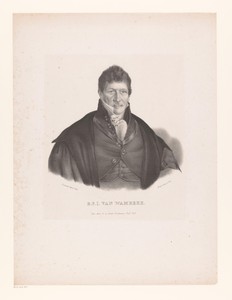 Portret van Bernard François Joseph Van Wambeke
