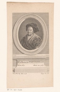 Portret van Bernard Le Bovier de Fontenelle