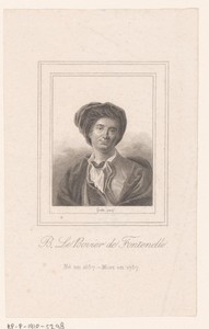 Portret van Bernard Le Bovier de Fontenelle