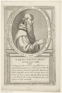 Portret van Bernardino Prati, 43ste Minister Generaal van de franciscaner orde