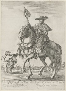 Portret van Bernardino Ricci te paard