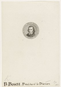 Portret van Bernardus Bosch