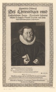 Portret van Bernhard Ludwig Löher op 37-jarige leeftijd