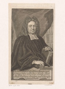 Portret van Bernhard Walther Marperger