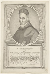 Portret van bisschop Felix Gabrielli, 70ste Minister Generaal van de franciscaner orde