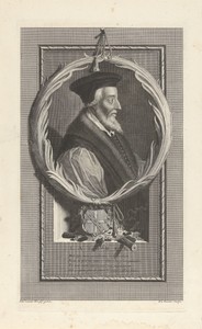 Portret van bisschop Hugh Latimer