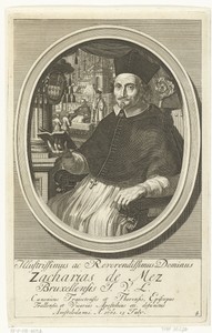 Portret van bisschop Zacharias du Mez van Thrallen