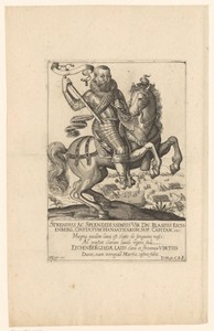 Portret van Blasius von Eichenberg te paard