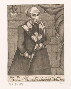 Portret van Brigitta Iflinger op 66-jarige leeftijd