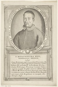 Portret van Buenaventura Fauni-Pio, 49ste Minister Generaal van de franciscaner orde
