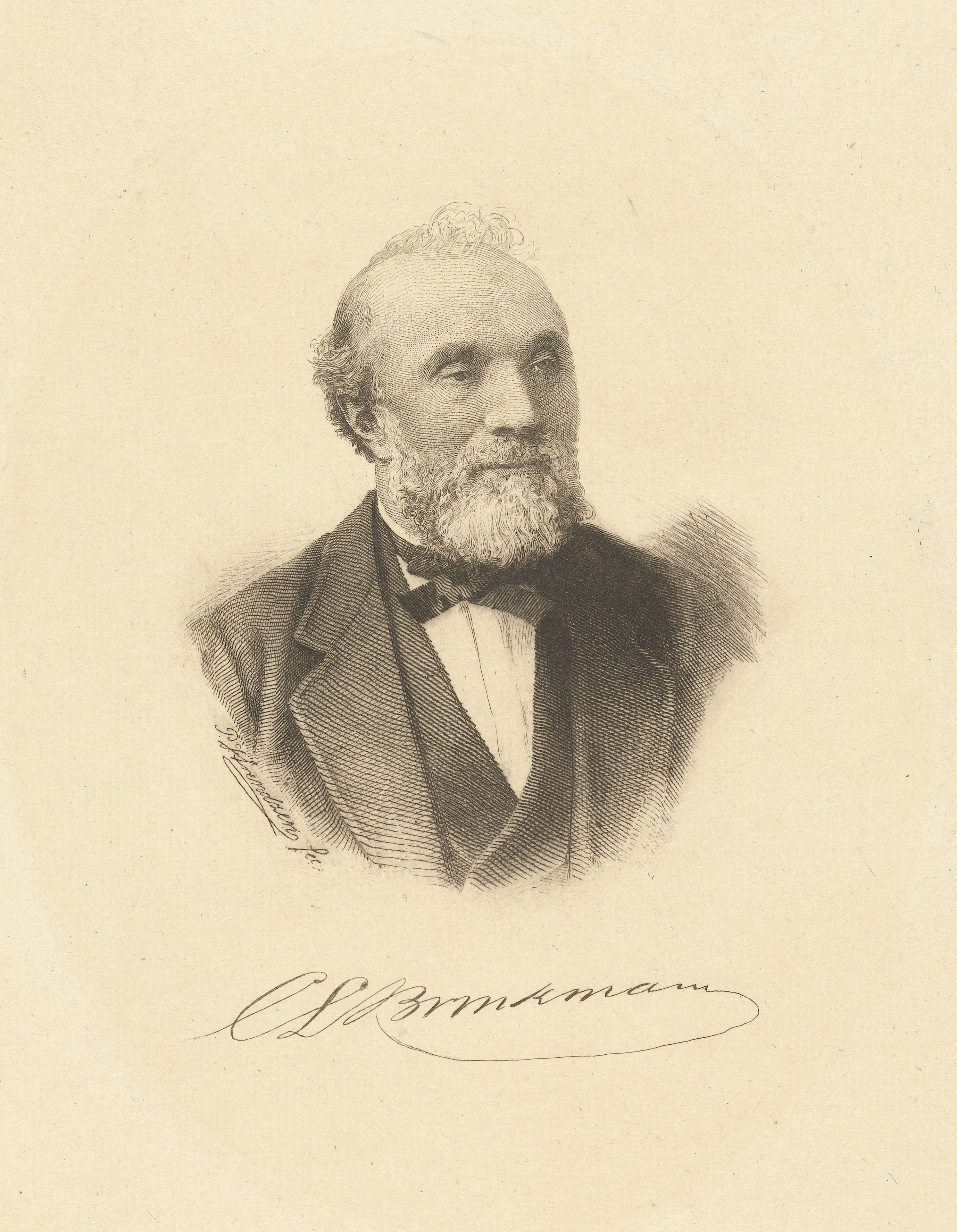 Portret van C.L. Brinkman by Petrus Johannes Arendzen