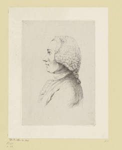 Portret van Camille de Boissieu en profile