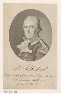 Portret van Carl Abraham Gerhard