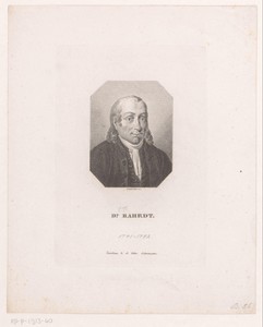 Portret van Carl Friedrich Bahrdt
