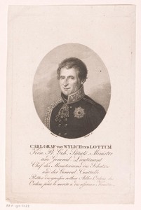 Portret van Carl Friedrich Heinrich, Graf von Wylich und Lottum