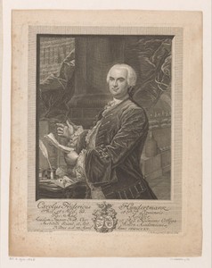 Portret van Carl Friedrich Hundermark