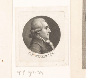 Portret van Carl Friedrich Stäudlin