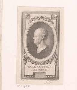 Portret van Carl Gottlob Heydrich