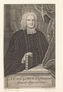 Portret van Carl Gottlob Hofmann