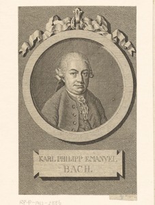 Portret van Carl Philipp Emanuel Bach
