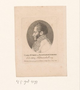 Portret van Carl Philipp von Schwarzenberg