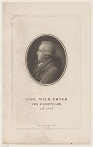 Portret van Carl Wilh. Ebner von Eschenbach