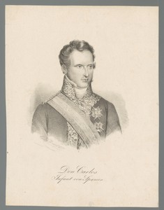 Portret van Carlos María Isidro Benito de Bórbon