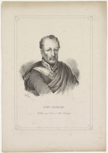 Portret van Carlos María Isidro Benito de Borbón y Borbón-Parma
