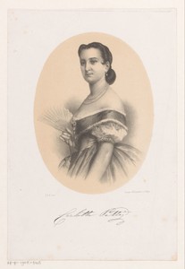 Portret van Carlotta Patti
