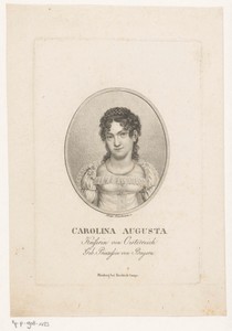Portret van Caroline Augusta van Beieren
