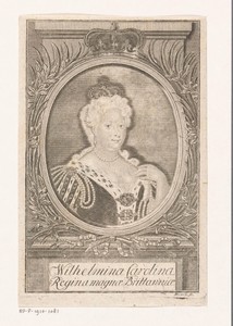 Portret van Caroline van Brandenburg-Ansbach