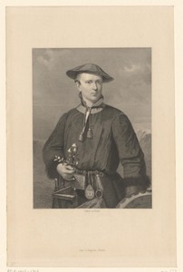 Portret van Carolus Linnaeus in Sami klederdracht
