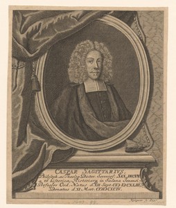 Portret van Caspar Sagittarius