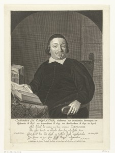 Portret van Casparus de Carpentier op 39-jarige leeftijd