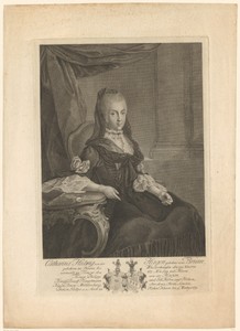 Portret van Catharina Hedwig von der Hagen