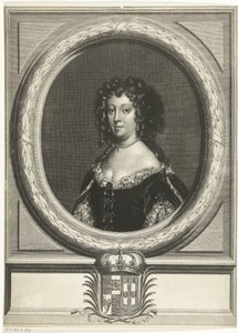 Portret van Catharina van Braganza, koningin van Engeland
