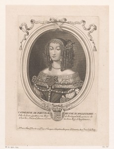 Portret van Catharina van Braganza, koningin van Engeland