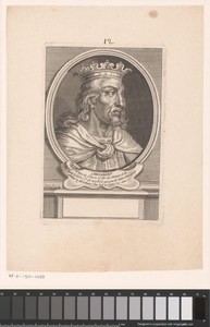 Portret van Charibert I, koning der Franken
